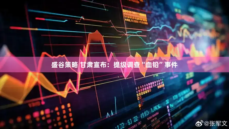 盛谷策略 甘肃宣布：提级调查“血铅”事件