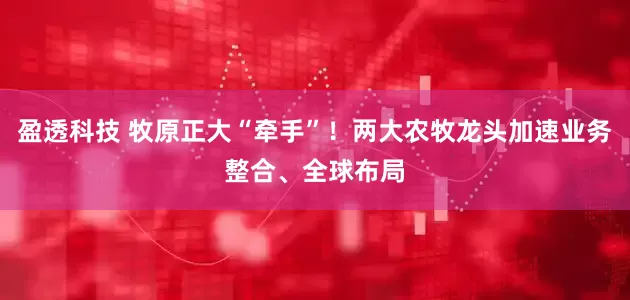 盈透科技 牧原正大“牵手”！两大农牧龙头加速业务整合、全球布局