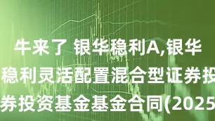 牛来了 银华稳利A,银华稳利C: 银华稳利灵活配置混合型证券投资基金基金合同(2025年6月修订)